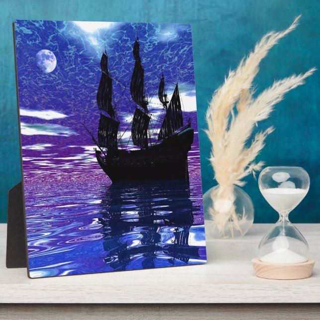 Moon Voyager Plaque Fotoplatte (Seite)