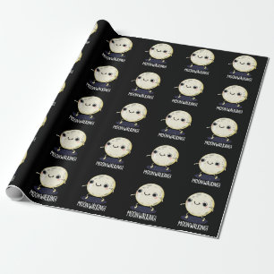 Moon Walking Funny Dance Pub Dark BG Geschenkpapier