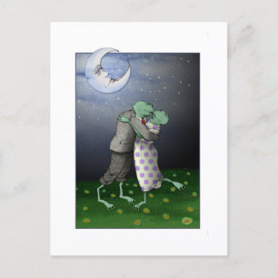 Moon Waltz - Froschkarte für Anfänger Postkarte