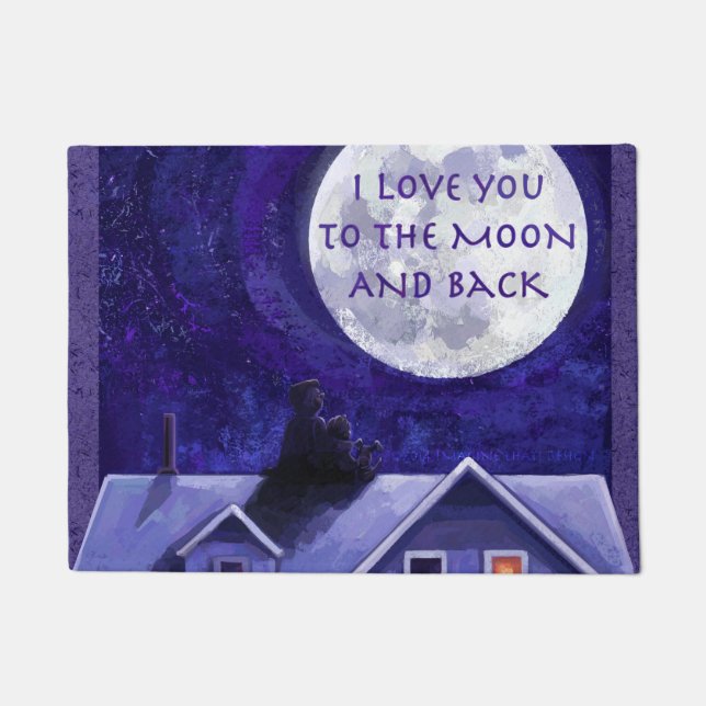 Moon Watch Art Fußmatte (Vorderseite)