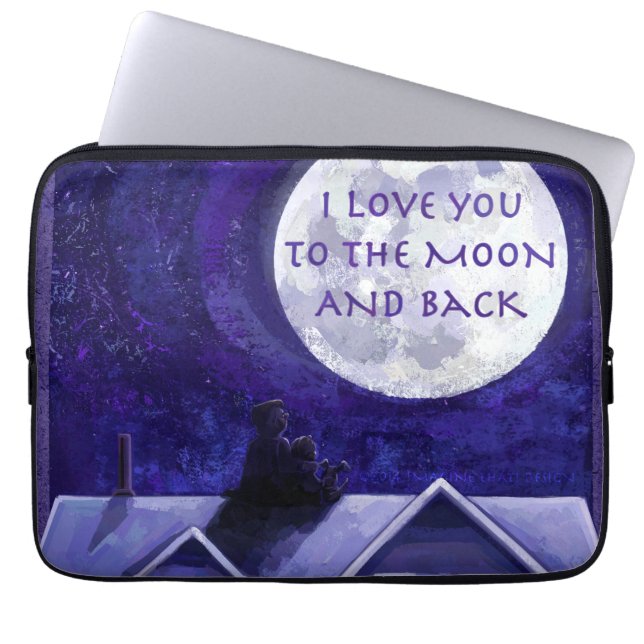Moon Watch Laptopschutzhülle (Vorderseite)
