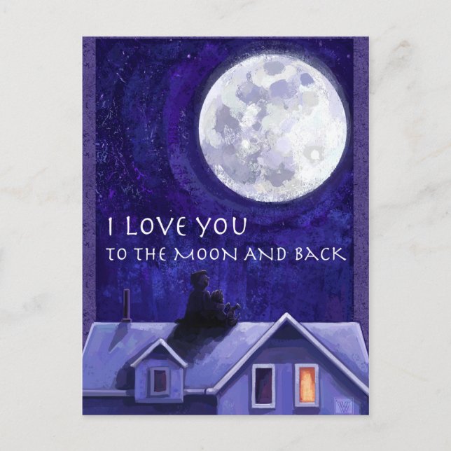 Moon Watch Postkarte (Vorderseite)