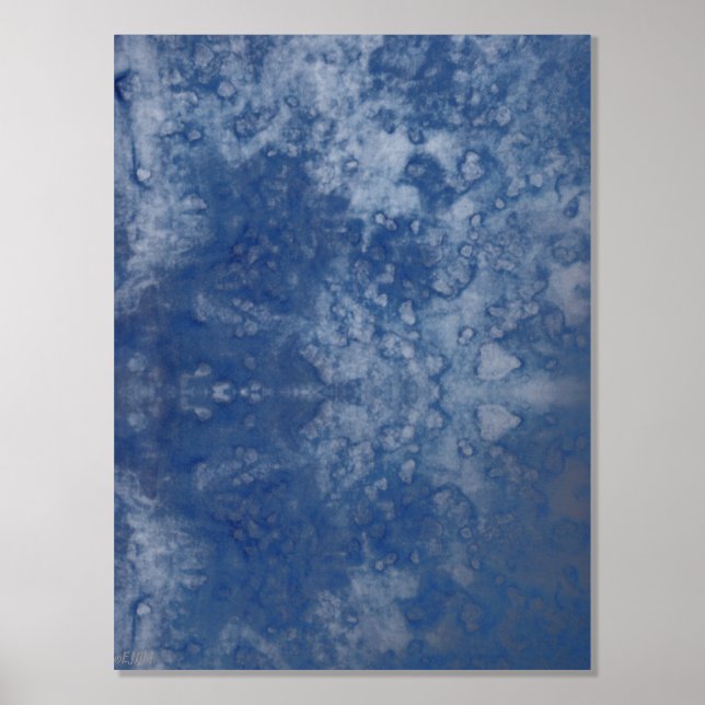 Moon Water Silver Foil Print Foliendrucke (Vorderseite)