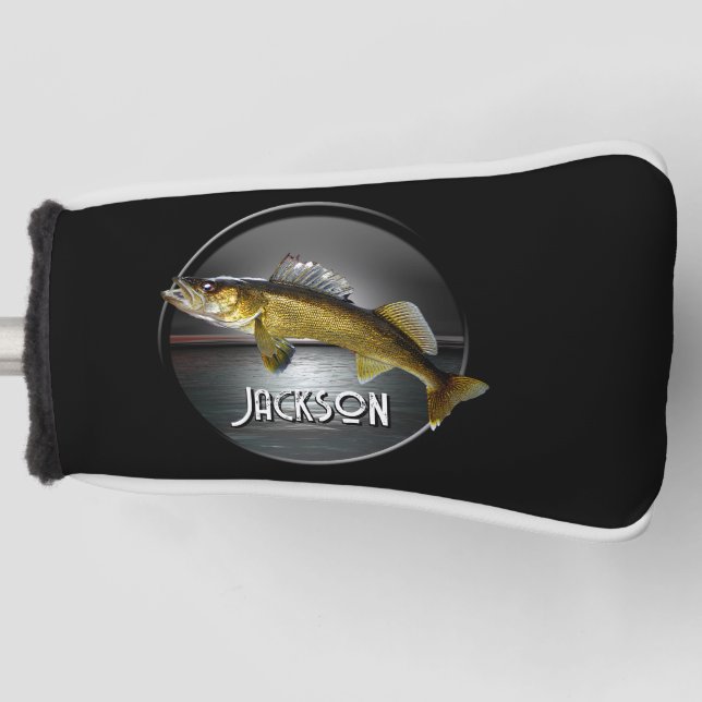 Moon Water & Walleye Pike Golf Headcover (Vorderseite)