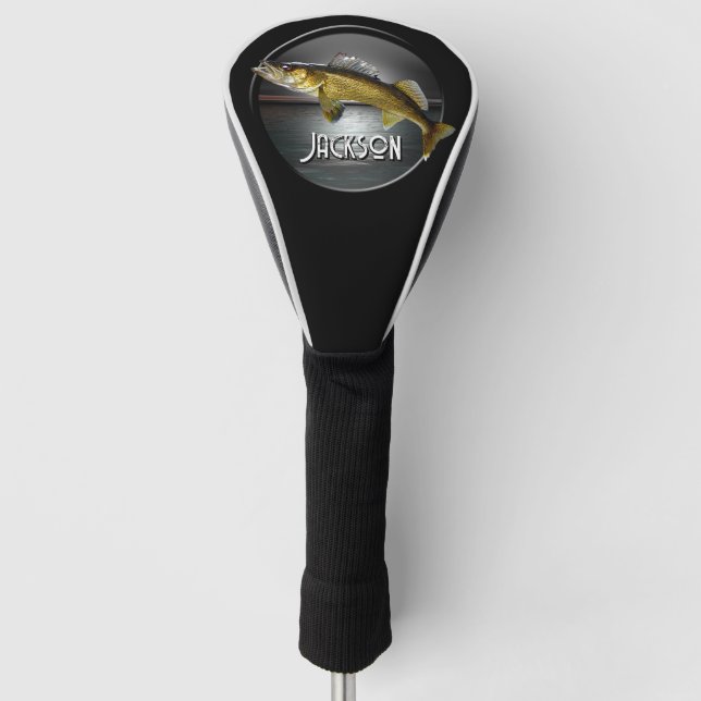 Moon Water & Walleye Pike Golf Headcover (Vorderseite)