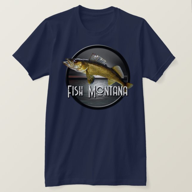 Moon Water & Walleye Pike T-Shirt (Design vorne)
