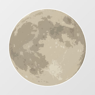 Moon Window Decal Fensteraufkleber