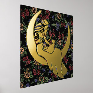 Moon Witch MoonChild Pagan Wicca Kunst, Dichtung u Foliendrucke