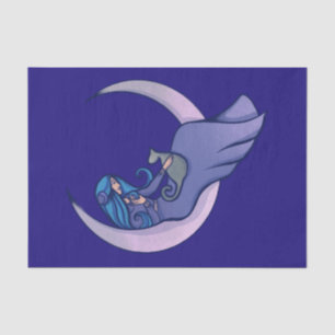 Moon Witch MoonChild Pagan Wicca Kunst, Dichtung u Seidenpapier
