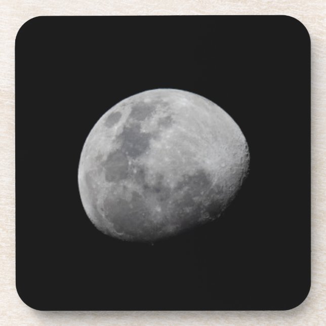 Moon with Black Sky Zambia Getränkeuntersetzer (Vorderseite)
