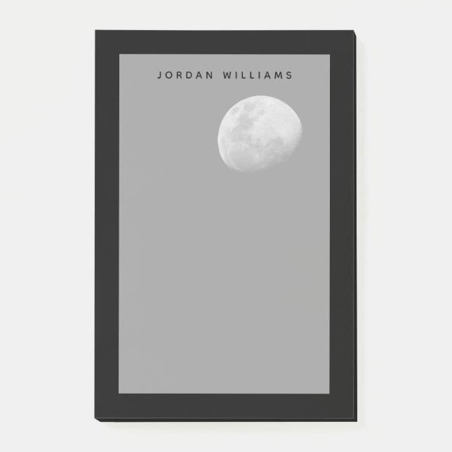 Moon with Black Sky Zambia Post-it Klebezettel (Vorderseite)