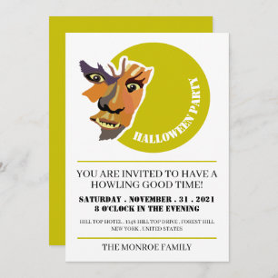 Moon Wolf, Halloween-Party Einladung