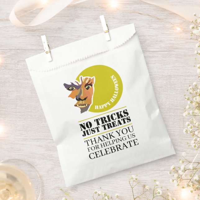 Moon Wolf, Halloween-Party Geschenktütchen (Ausgeschnitten)
