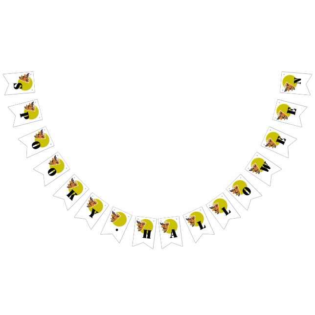 Moon Wolf, Halloween Wimpelkette (Alle)