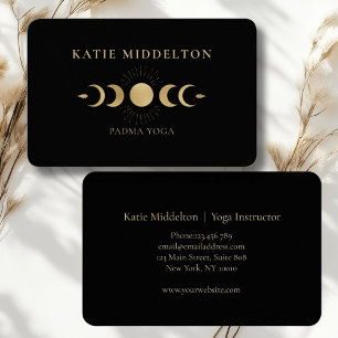Moon Yoga Reiki Wellness Business Card Visitenkarte