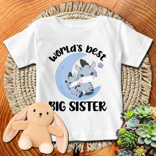 Moon Zebras 🦓 die beste große Schwester der Welt Baby T-shirt