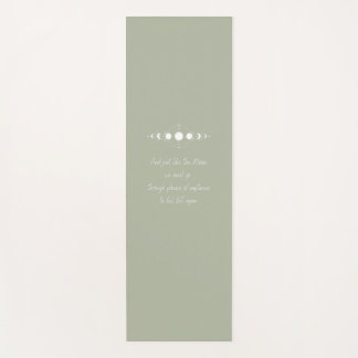 Moon Zitat - Celestial Green Yogamatte