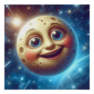 Moonage Lmiles Poster