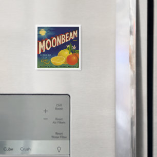 Moonbeam Brand   Vintages Zitruszeichen Magnet