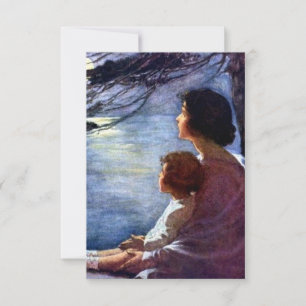 "Moonbeam" von Jessie Willcox Smith Dankeskarte