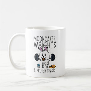 Mooncakes, Weiße und Eiweißshakes, Funny Gym Kaffeetasse