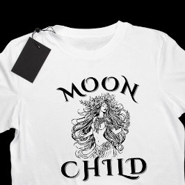 MoonChild Bloral Crown Divine Feminine T-Shirt