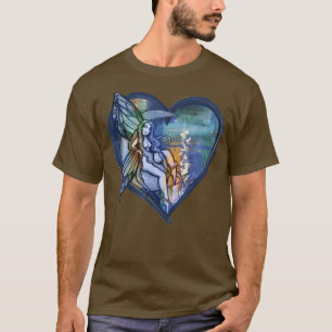 MoonChild Blue Fee Mond Feen T-Shirt