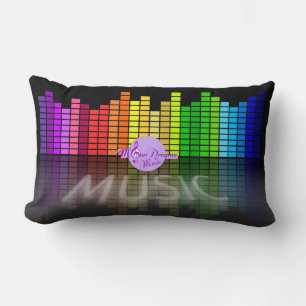 MoonDreams Music Equalizer Lumbar Pillow Lendenkissen