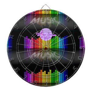 MoonDreams Music Equalizer Metal Cage Dartboard Dartscheibe