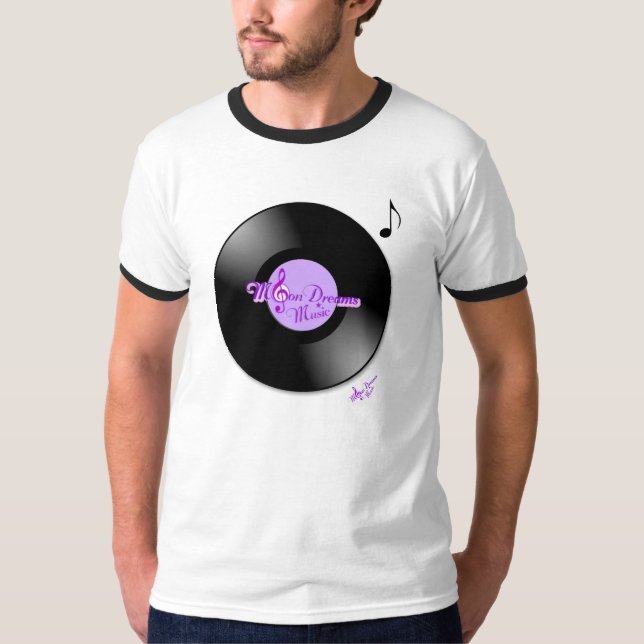 MoonDreams Music Record Mens Ringer-T - Shirt (Vorderseite)