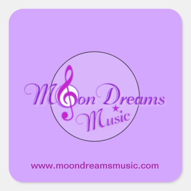 MoonDreams Music Stickers - Blatt von 20 (Vorderseite)