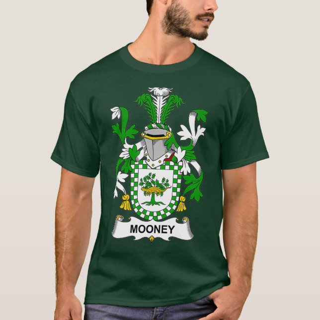 Mooney Coat of Arms Familienwappen T-Shirt (Vorderseite)
