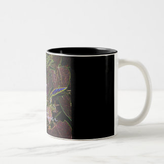 Moonflower Tassen-Schwarzes Zweifarbige Tasse