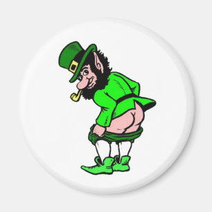 Mooning Leprechaun Magnet