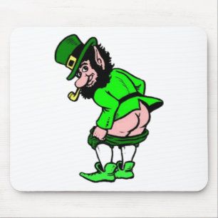 Mooning Leprechaun Mousepad