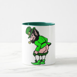 Mooning Leprechaun Tasse