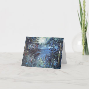 Moonise Over Lake Metzger Note Card