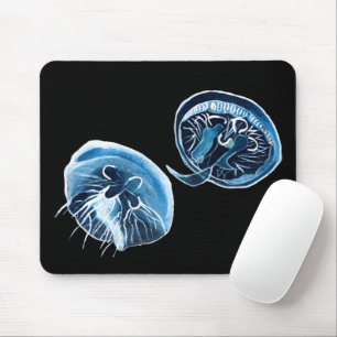 MoonJellyfish Aquarellkunst Mousepad