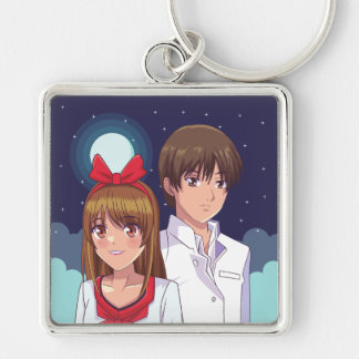 Moonlight Anime Duo Illustration Schlüsselanhänger