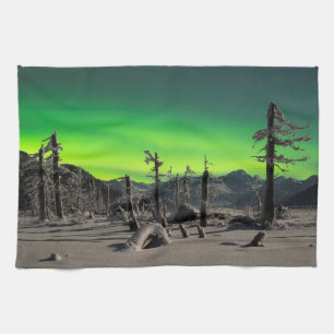 Moonlight Aurora Geschirrtuch
