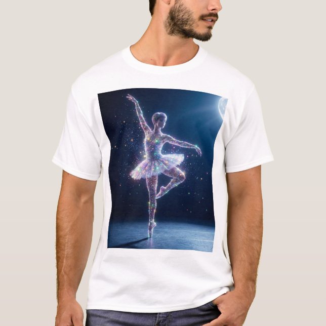 Moonlight Ballerina – Dance of Starlit Grace T-Shirt (Vorderseite)