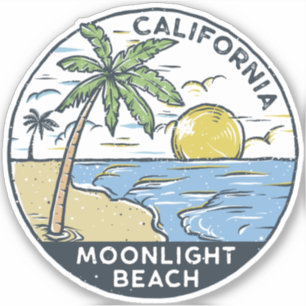 Moonlight Beach San Diego Kalifornien Aufkleber
