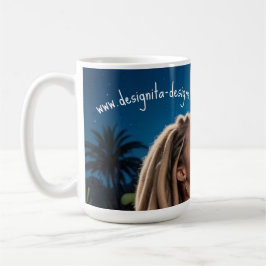 Moonlight Couple Love Mug – Romantic Digital Art  Kaffeetasse