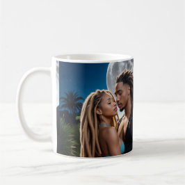 Moonlight Couple Love Mug – Romantic Digital Art  Kaffeetasse
