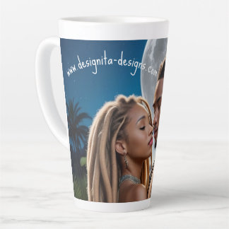 Moonlight Couple Love Mug – Romantic Digital Art Milchtasse