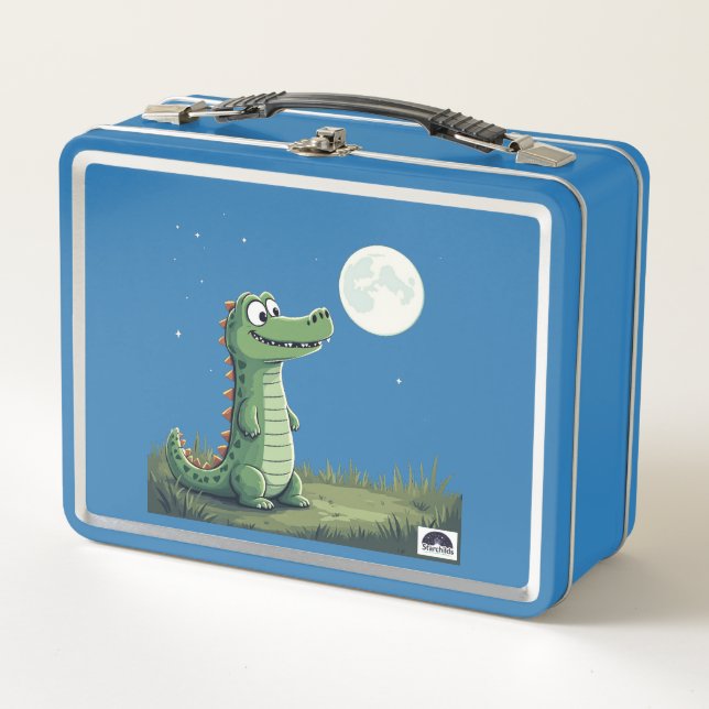 Moonlight Croc's Happy Box Metall Brotdose (Vorderseite)