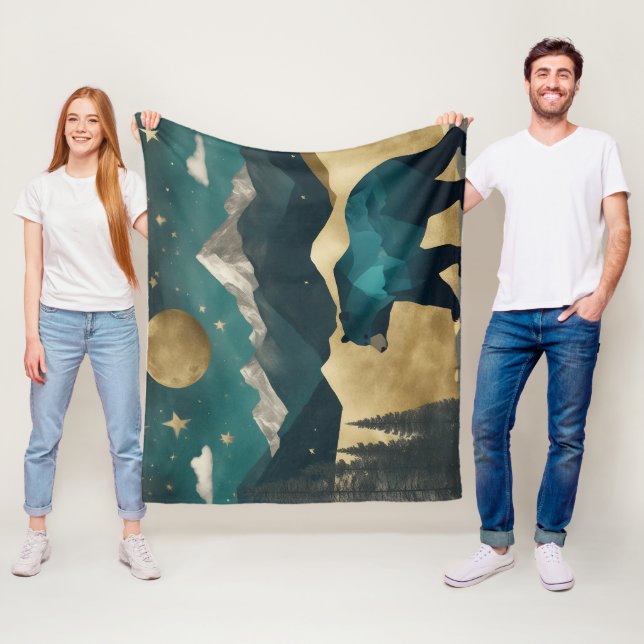 Moonlight-Design Fleecedecke (Beispiel)
