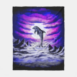 Moonlight Dolphin Fleecedecke