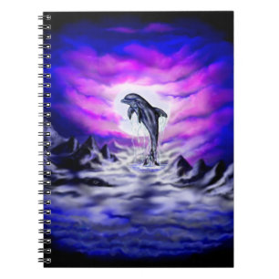 Moonlight Dolphin Notizblock