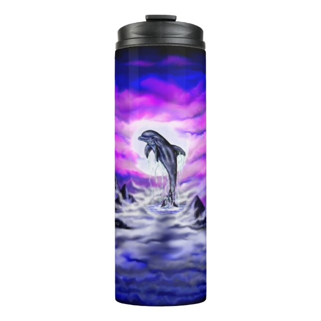 Moonlight Dolphin Thermosbecher (Vorderseite)